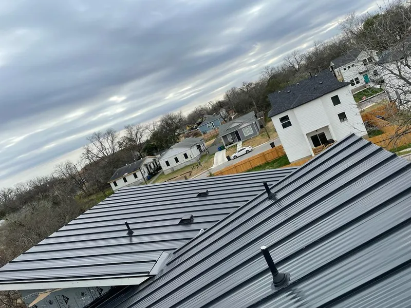 Standing seam metal roof panels with vents for Skylight Repair in Texarkana